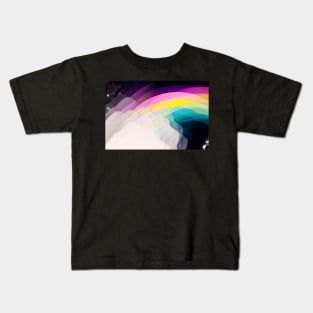 Pastel rainbow no.4393 Kids T-Shirt